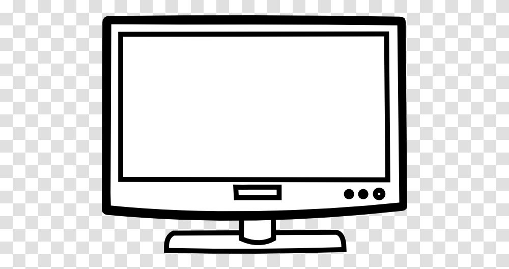 Television Outline Clip Art, Monitor, Screen, Electronics, Display Transparent Png