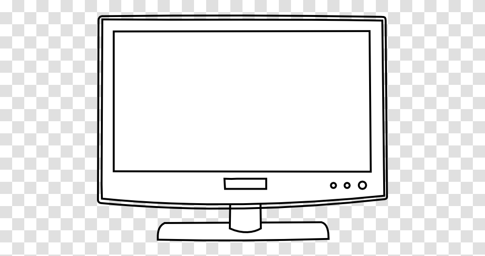 Television Outline Clip Art, Monitor, Screen, Electronics, Display Transparent Png