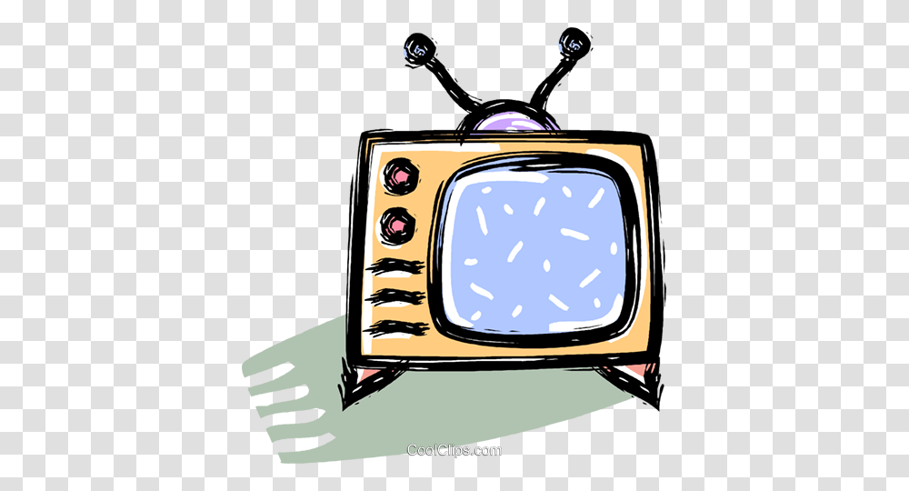 Television Set Royalty Free Vector Clip Art Illustration, Monitor, Screen, Electronics, Display Transparent Png