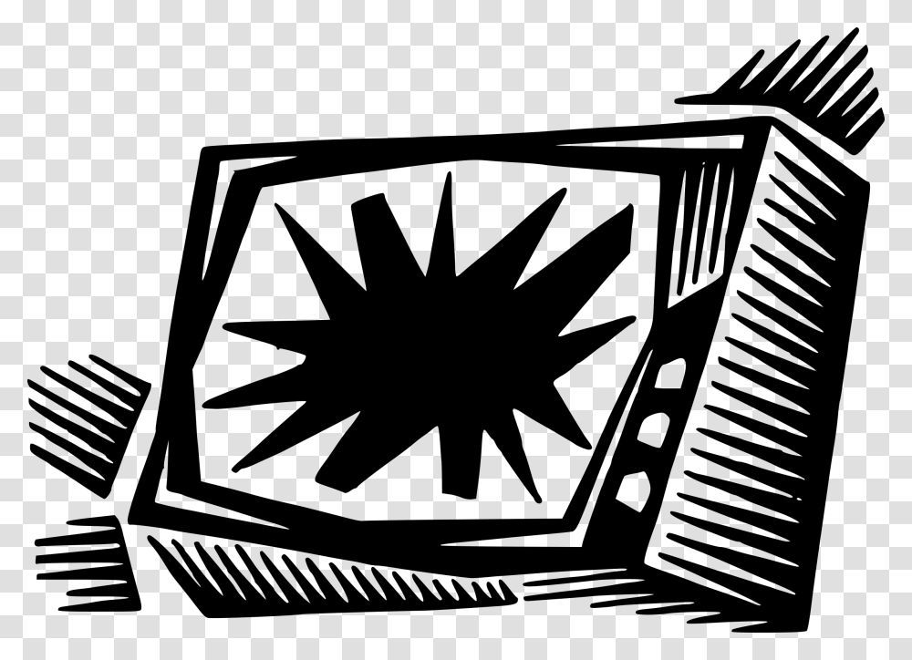 Television Tv Broken Smashed Electronics Broken Tv Clip Art, Gray, World Of Warcraft Transparent Png
