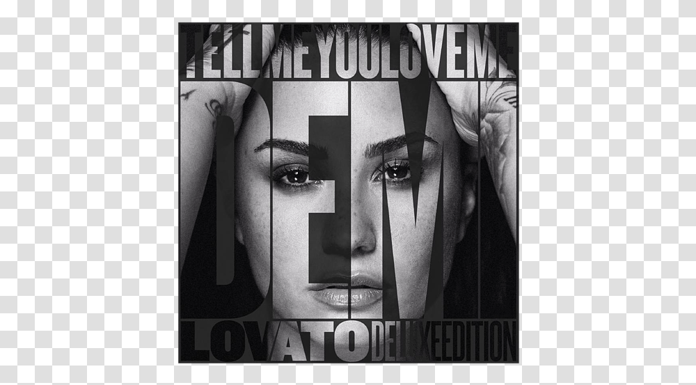 Tell Me You Love Me Demi Lovato, Advertisement, Head, Poster, Prison Transparent Png