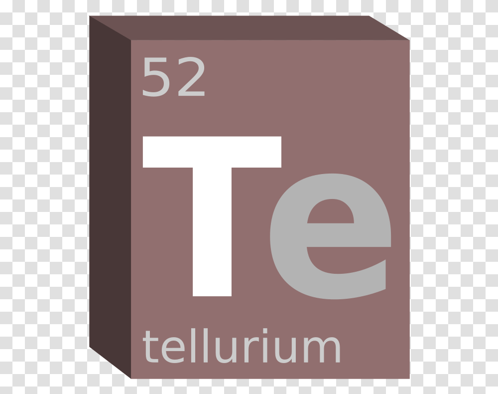 Tellurium Block Chemistry Box, Label, Number Transparent Png