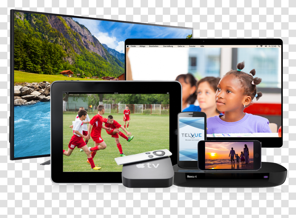 Telvue Cloudcast Video Streaming Helps Peg Tv Reach Gadget, Person, Electronics, Computer, Screen Transparent Png