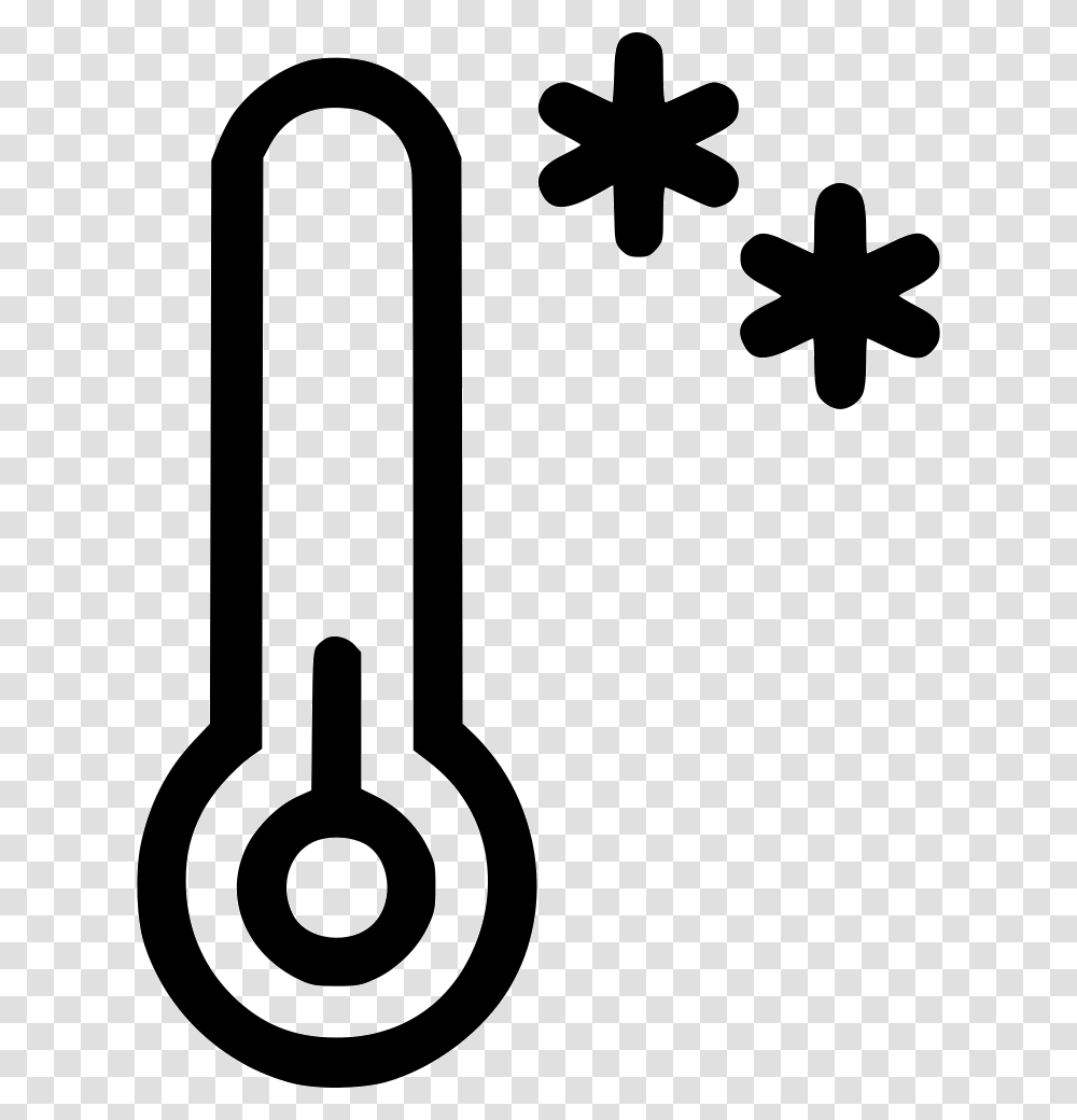 Temperature Thermometer Cold Snow Frost Mist Icon Free, Shovel, Tool, Stencil Transparent Png