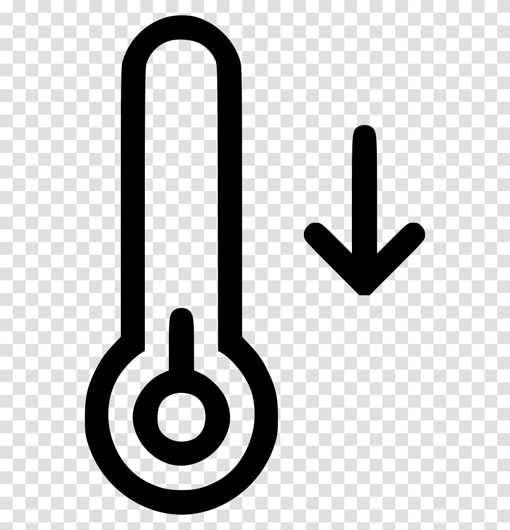 Temperature Thermometer Lower Decrease Decline Fall Cold, Shovel, Tool, Label Transparent Png