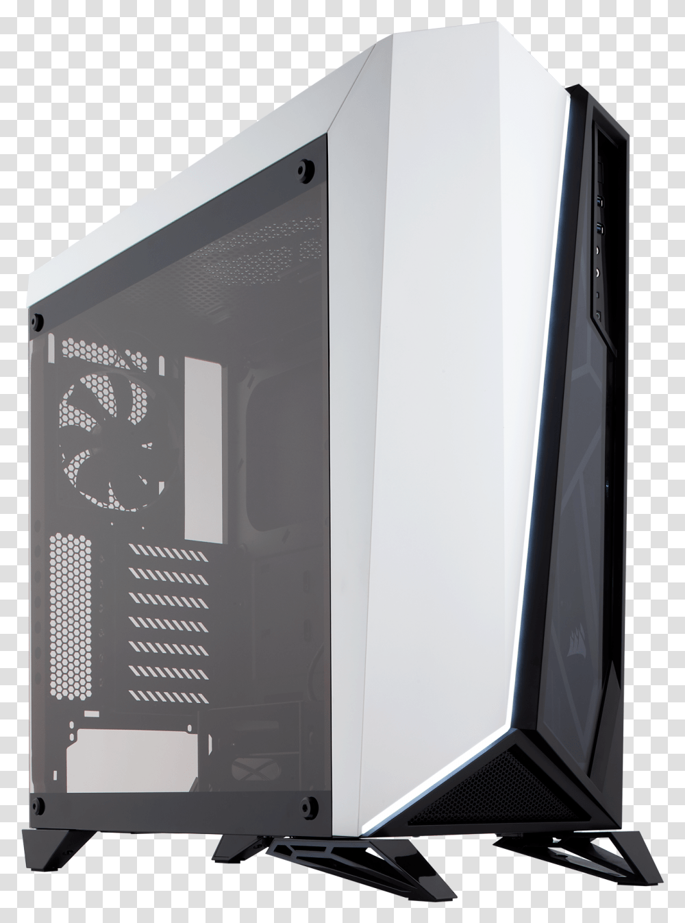 Tempered Glass Corsair Carbide Spec Omega White, Computer, Electronics, Pc, Monitor Transparent Png
