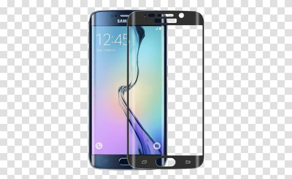 Tempered Glass For Samsung Galaxy S7 Edge 3d Curved Samsung S7 Tempered Glass Black, Mobile Phone, Electronics, Cell Phone Transparent Png