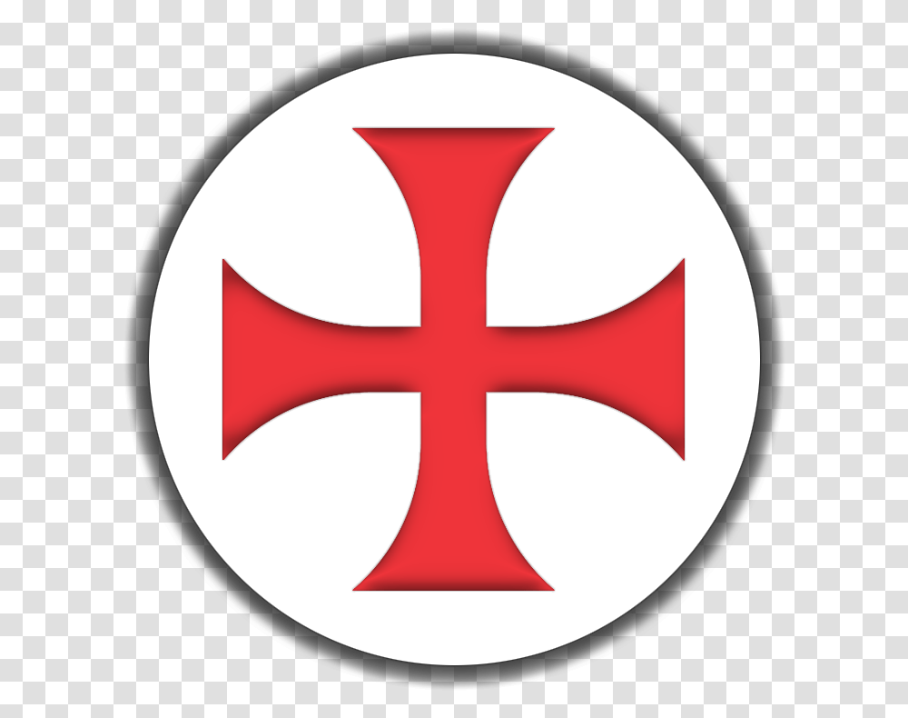 Templar Vault Cross The Knights Templar, Logo, Symbol, Trademark, First Aid Transparent Png