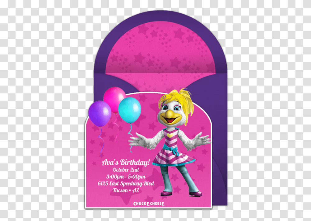 Template Free Printable Chuck E Cheese Invitations, Mail, Envelope, Poster, Advertisement Transparent Png