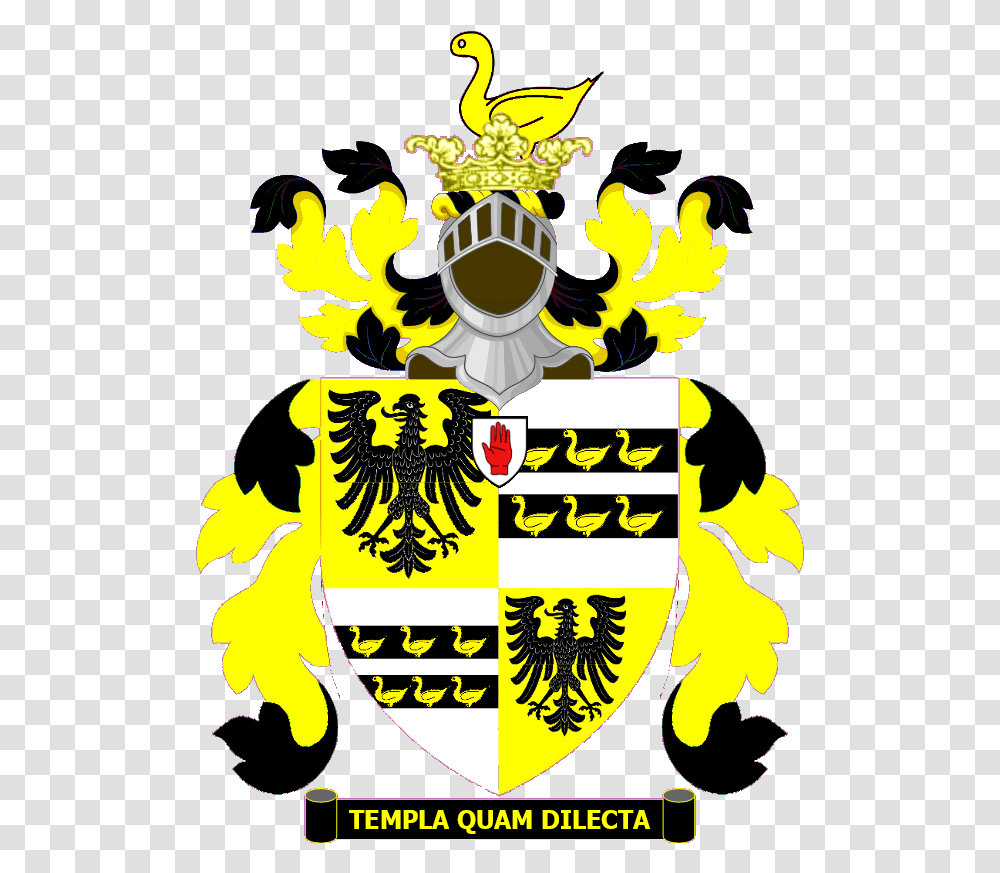 Temple Achievement Knight Of Garter Coat Of Arms, Logo, Trademark, Emblem Transparent Png