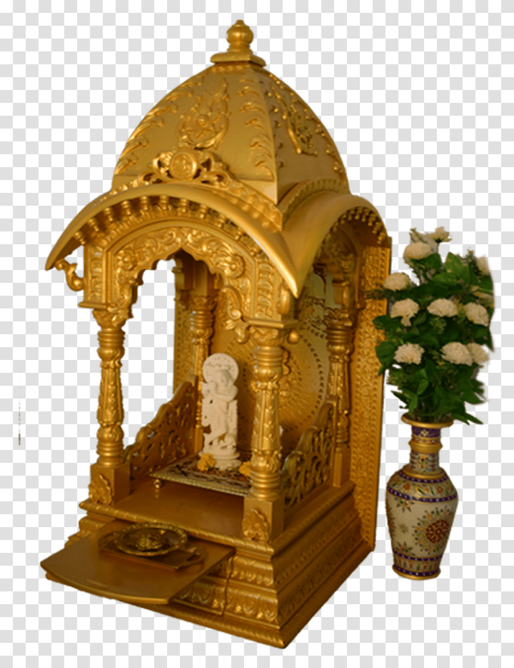 Temple Wooden Golden Arch, Furniture, Altar, Church, Architecture Transparent Png