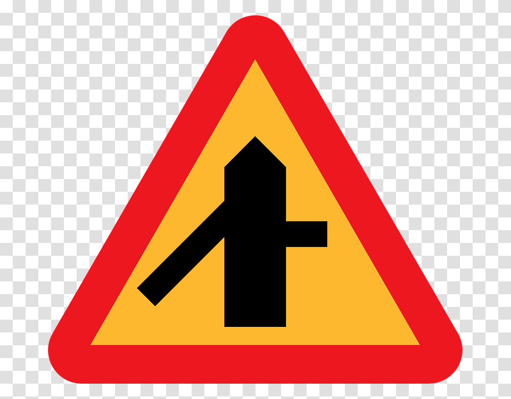Temporary Road Closed Sign, Road Sign Transparent Png