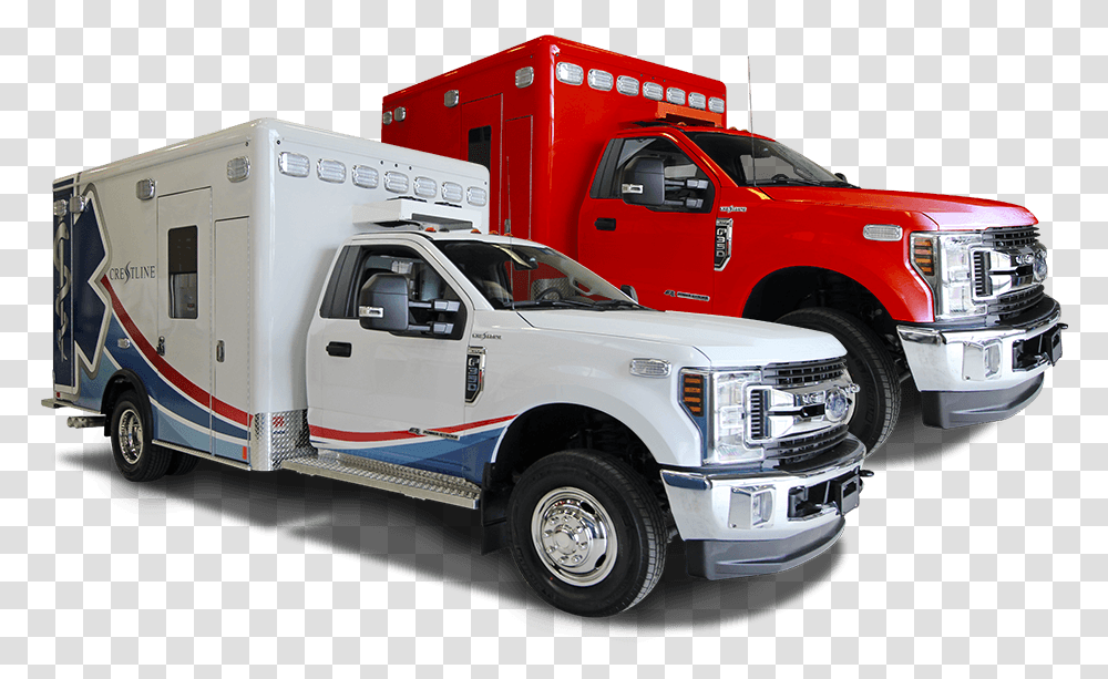 Ten 8 Fire Equipment Ccl 150 Type I Crestline Ambulance, Truck, Vehicle, Transportation, Van Transparent Png