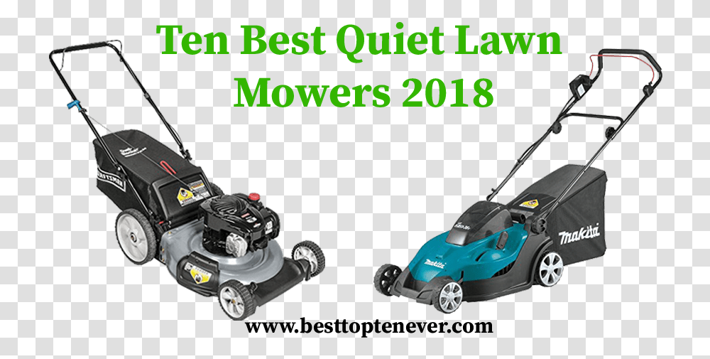 Ten Best Quiet Lawn Mowers Craftsman Mower, Tool Transparent Png