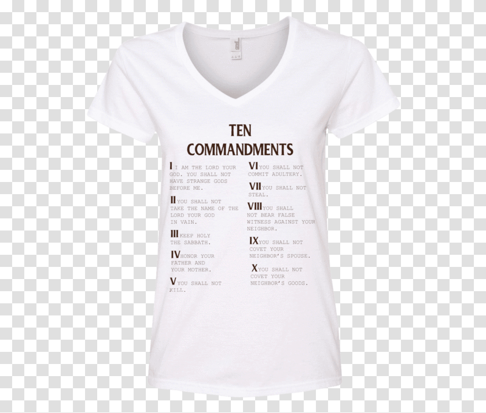 Ten Commandments V2 Apparel Our Lord StyleClass Active Shirt, T-Shirt, Word Transparent Png
