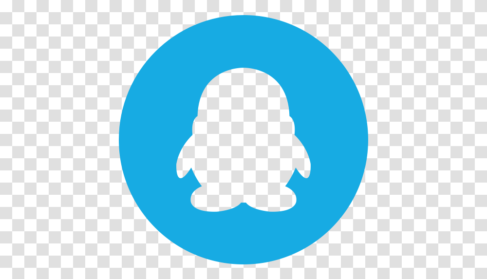 Tencent Qq Logo Blue Webinar Icon Circle, Person, Text, Symbol, Silhouette Transparent Png