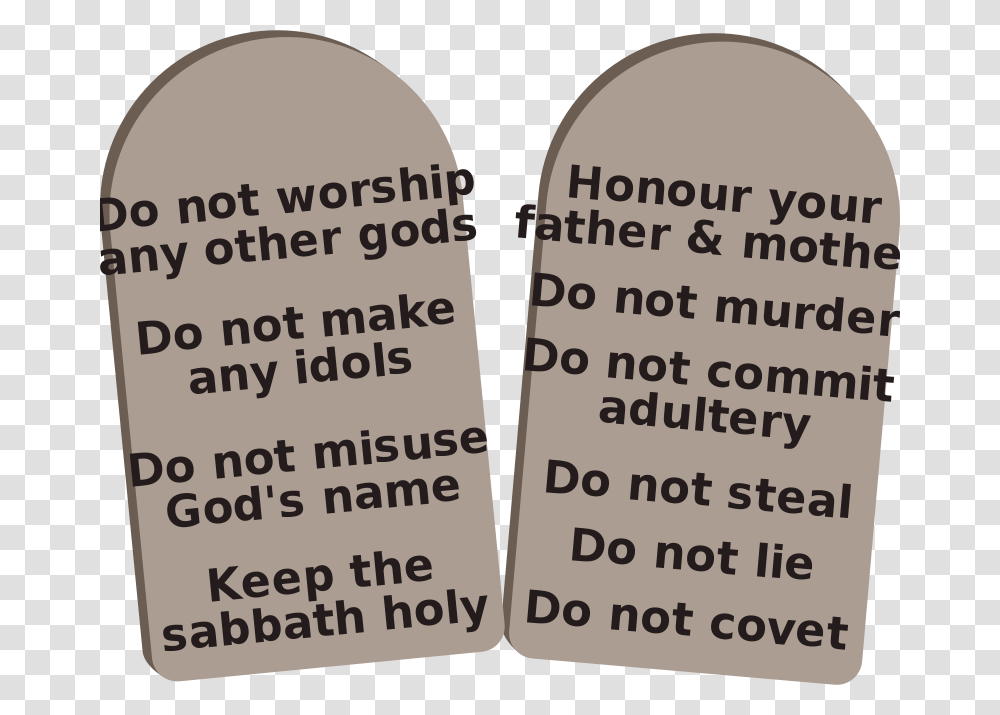 TenCommandments, Religion, Word, Label Transparent Png