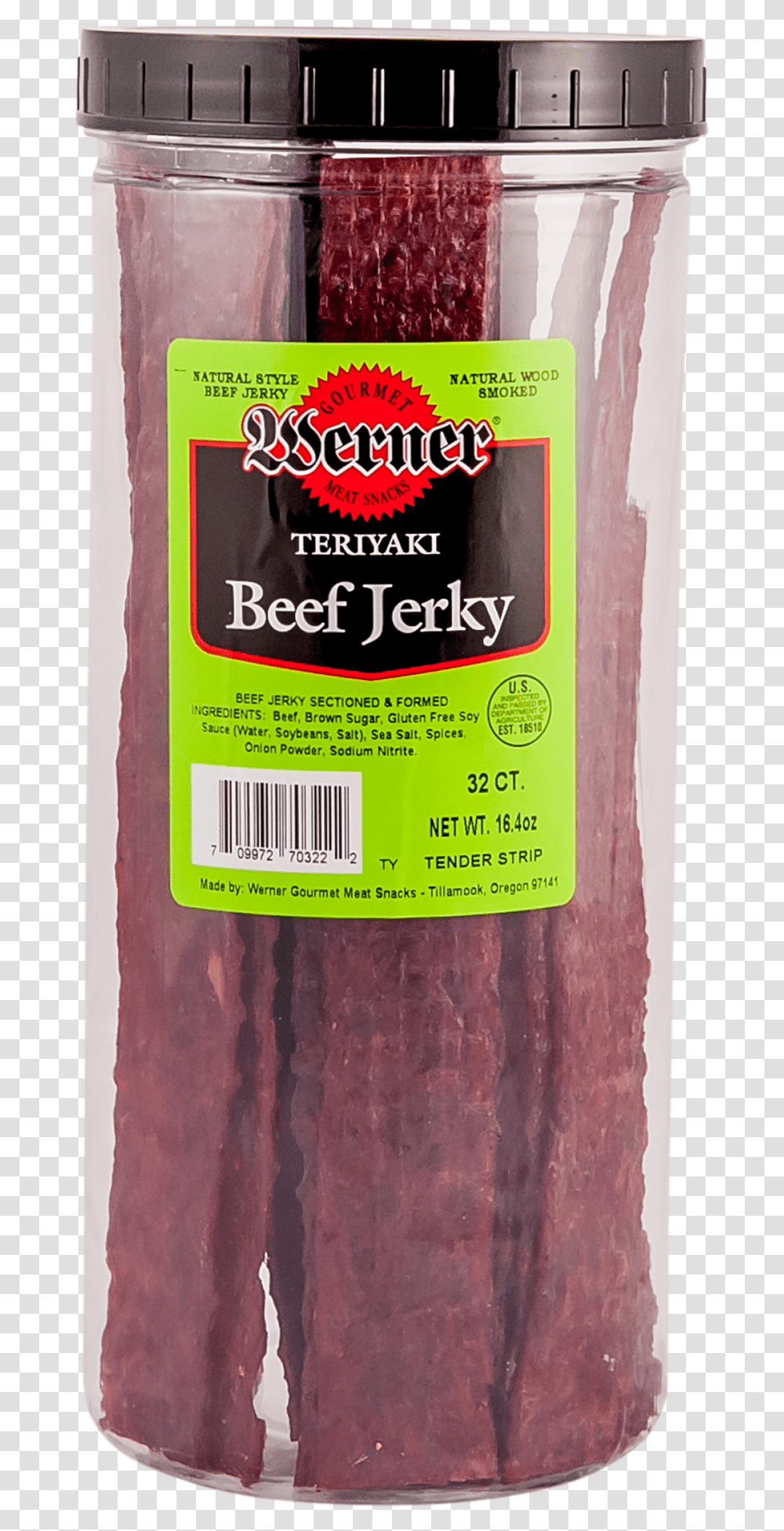 Tender Strip Teriyaki Beef Jerky Longaniza, Pork, Food, Plant, Ham Transparent Png