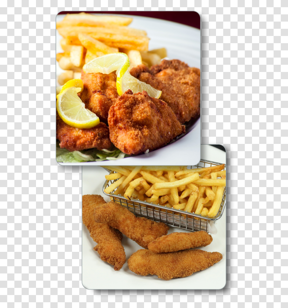 Tenders Chicken With Fries In Lake Hiawath Nj Fish And Chips, Nuggets, Fried Chicken, Food Transparent Png