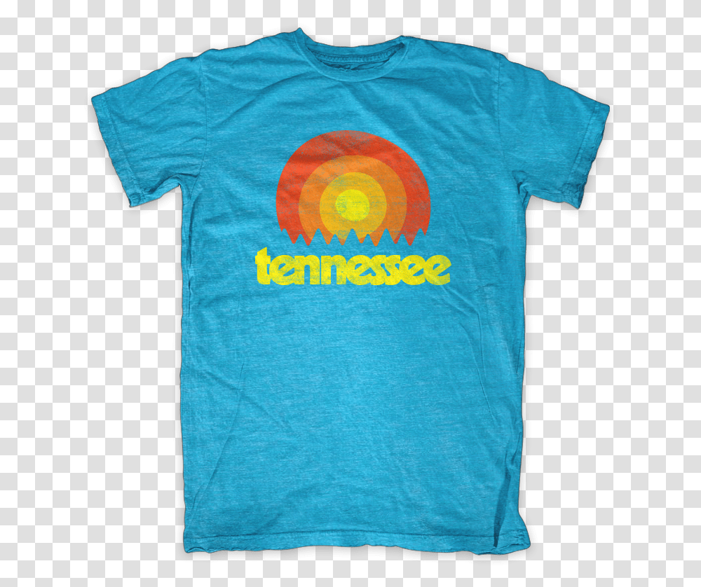 Tennessee Retro Sunset Tristar Adventures Aqua T Shirt, Apparel, T-Shirt Transparent Png