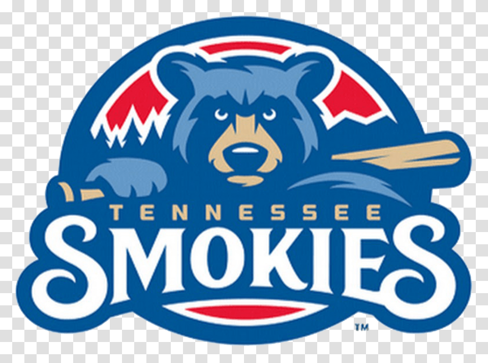 Tennessee Smokies Logo And Symbol Smokies Baseball, Label, Text, Mammal, Animal Transparent Png