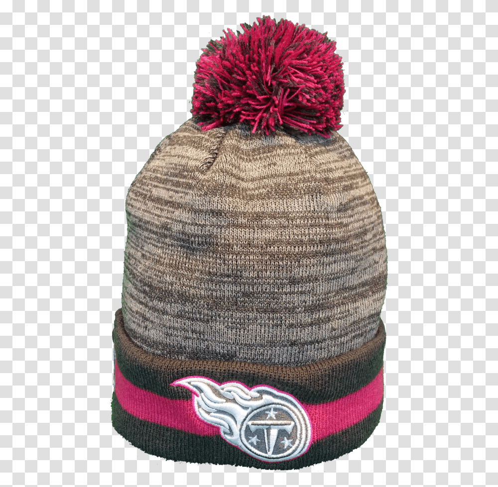 Tennessee Titans Breast Cancer Awareness Sideline Fleece Beanie, Apparel, Cap, Hat Transparent Png