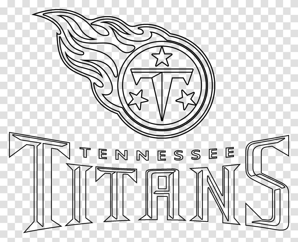 Tennessee Titans Clipart Vector Tennessee Titans Logo Outline, Gray, World Of Warcraft Transparent Png