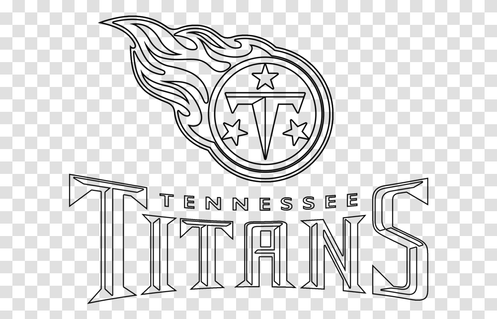Tennessee Titans Logo Outline Tennessee Titan T Logo, Gray Transparent Png