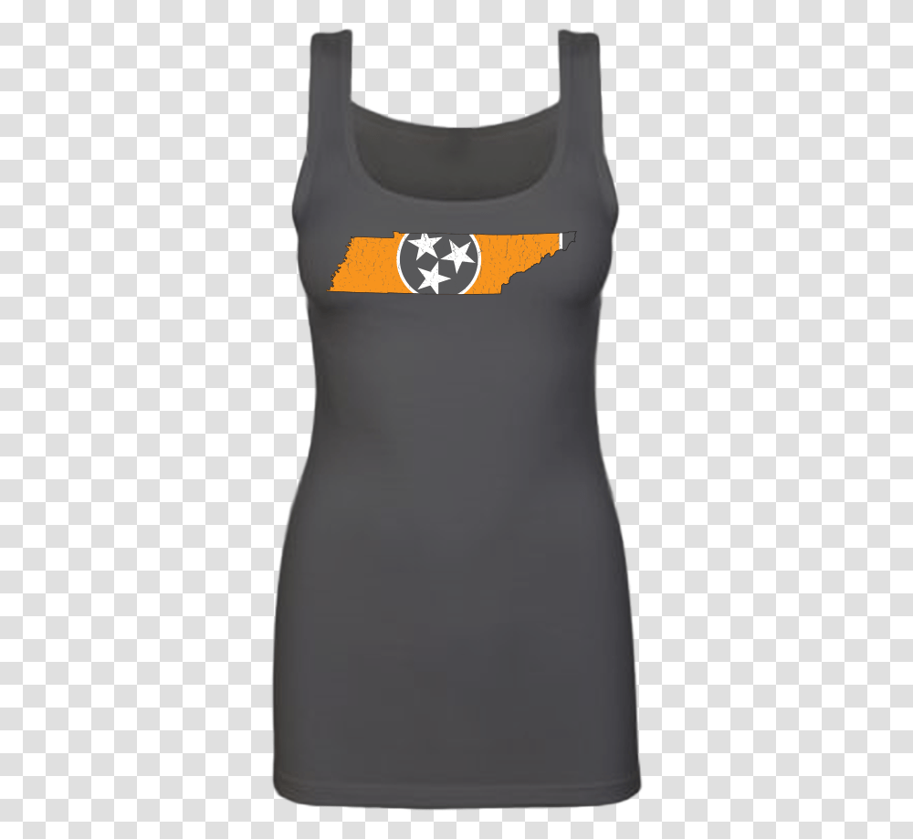 Tennessee Us Flag State Outline Womens Tank Top Flag Of Tennessee, Apparel, Logo Transparent Png