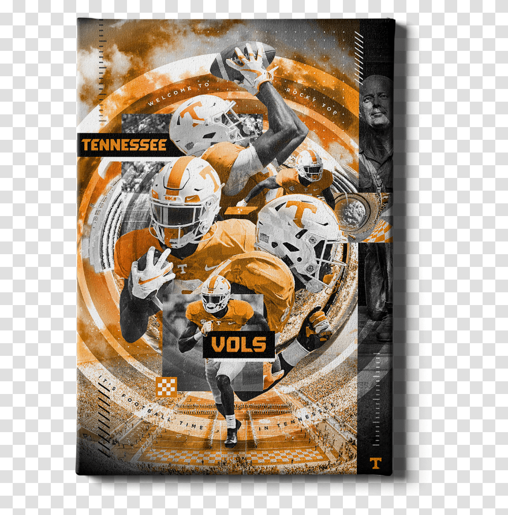 Tennessee Volunteers For American Football, Poster, Advertisement, Helmet, Clothing Transparent Png