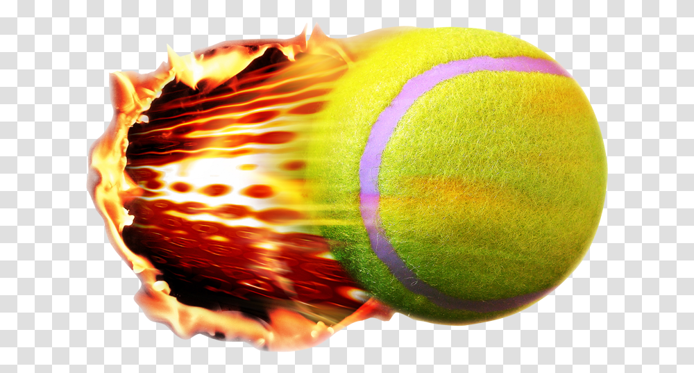 Tennis Ball Cricket Ball On Fire, Sport, Sports, Bonfire, Flame Transparent Png