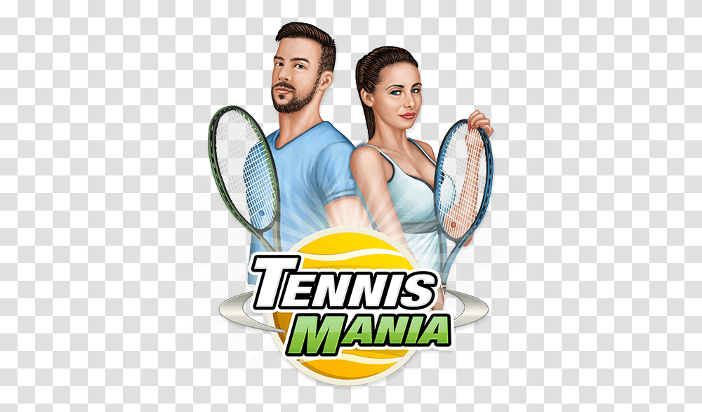 Tennis Mania Free Online Game Online Tennis Games, Advertisement, Poster, Person, Tennis Racket Transparent Png