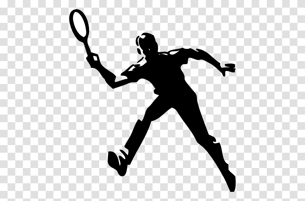 Tennis Player Clipart, Silhouette, Person, Human, Stencil Transparent Png