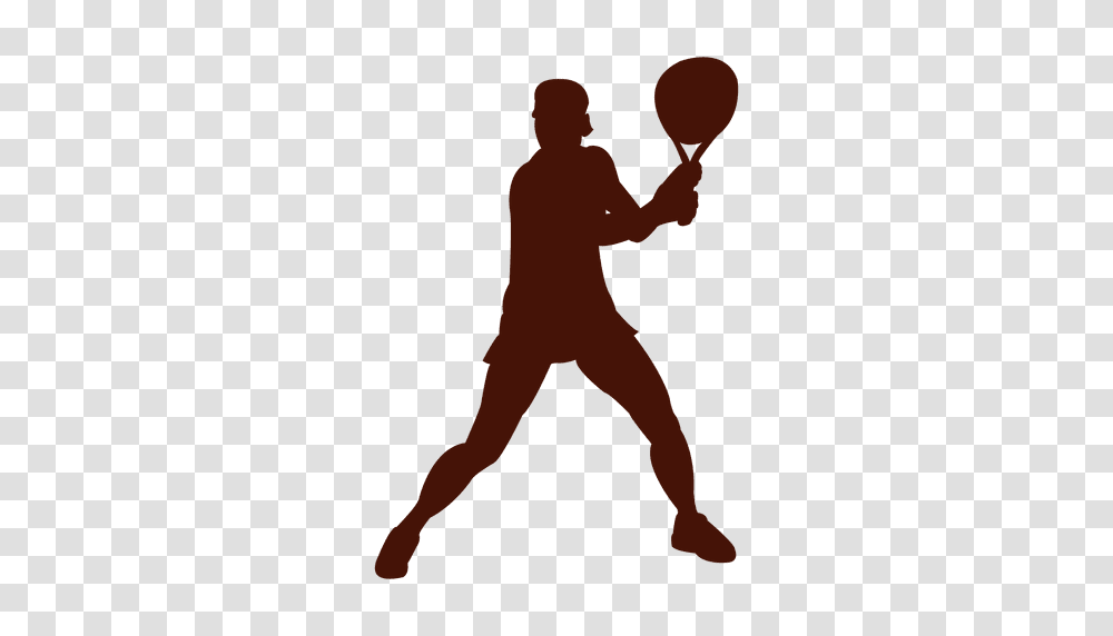 Tennis Player Playing Silhouette, Person, Human, Musical Instrument, Maraca Transparent Png