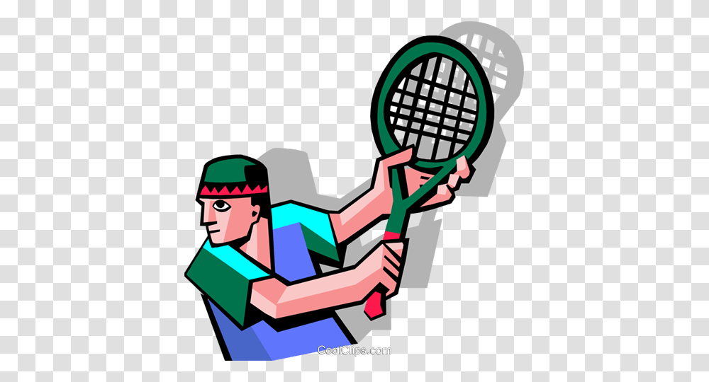 Tennis Player Royalty Free Vector Clip Art Illustration, Racket, Tennis Racket Transparent Png