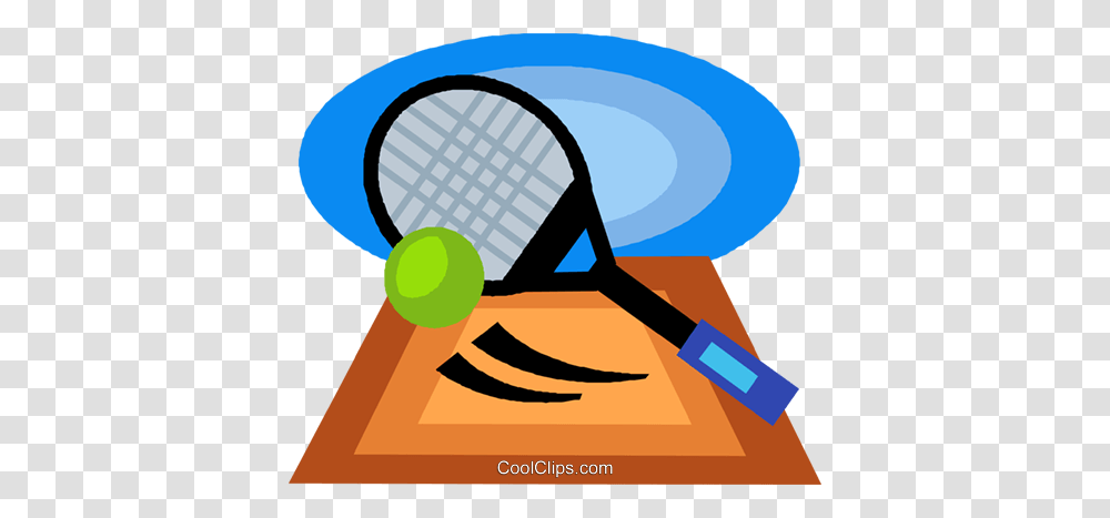 Tennis Racket And Ball Royalty Free Vector Clip Art Illustration, Tennis Ball, Sport, Sports, Badminton Transparent Png