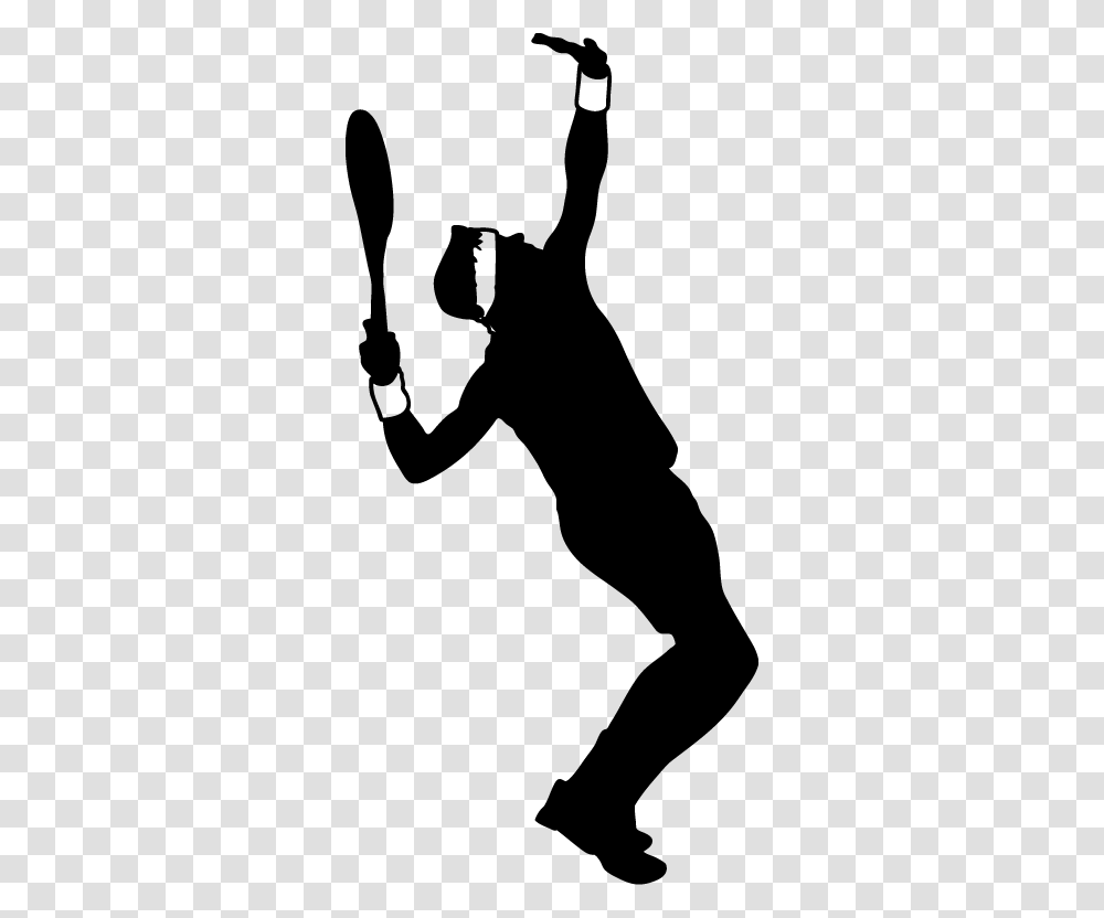 Tennis Serve Clipart Clip Art Images, Silhouette, Person, Human, Stencil Transparent Png