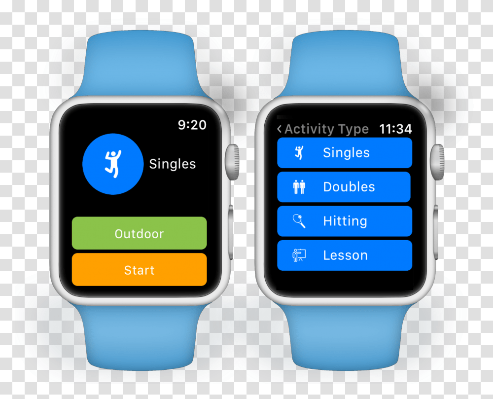 Tennis Shots Apple Watch Series 3 Shots Full Size Smart Air Watch, Wristwatch, Digital Watch Transparent Png