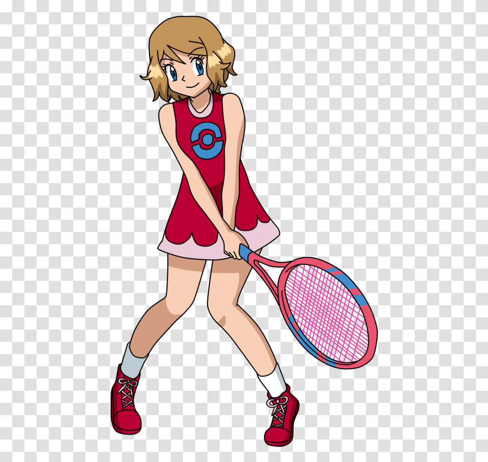 Tennis Vector Sports Meet Serena Pokemon Tennis, Person, Human, Racket, Tennis Racket Transparent Png