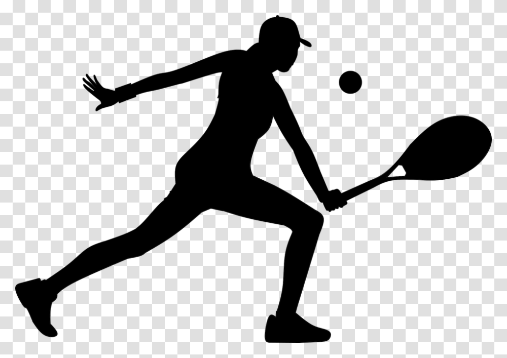 Tennis Woman Action People Full Length Isolated Tennis Piktogramm, Gray, World Of Warcraft Transparent Png