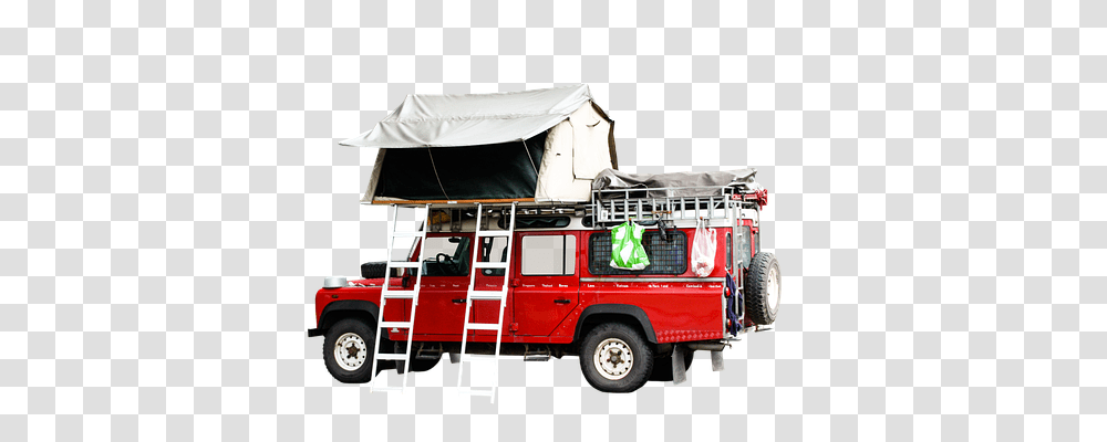 Tent Transport, Fire Truck, Vehicle, Transportation Transparent Png