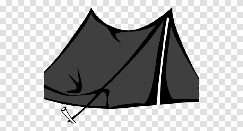 Tent Clipart Black And White Camping Tent Clipart, Cushion, Cowbell Transparent Png