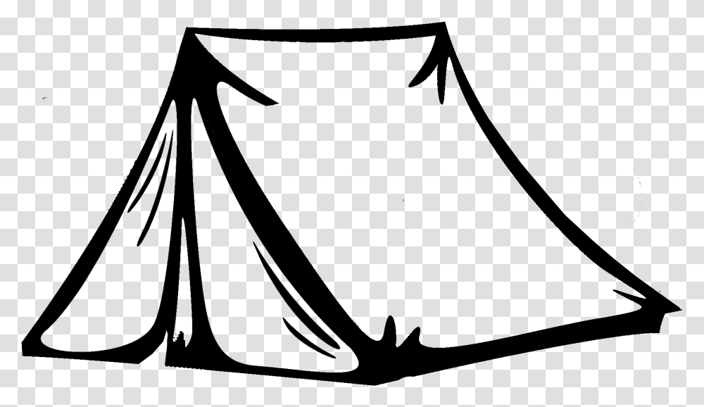 Tent Clipart Camping Tent Clipart Black And White, Bow, Leisure Activities, Musical Instrument, Outer Space Transparent Png