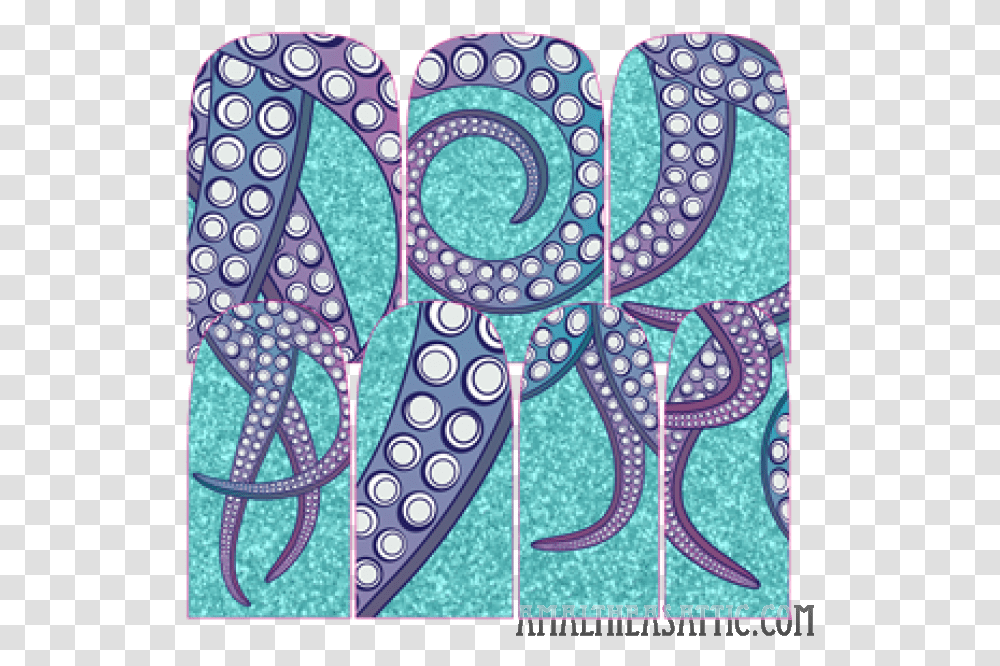 Tentacle Nail Wrap Paisley, Doodle, Drawing, Pattern Transparent Png
