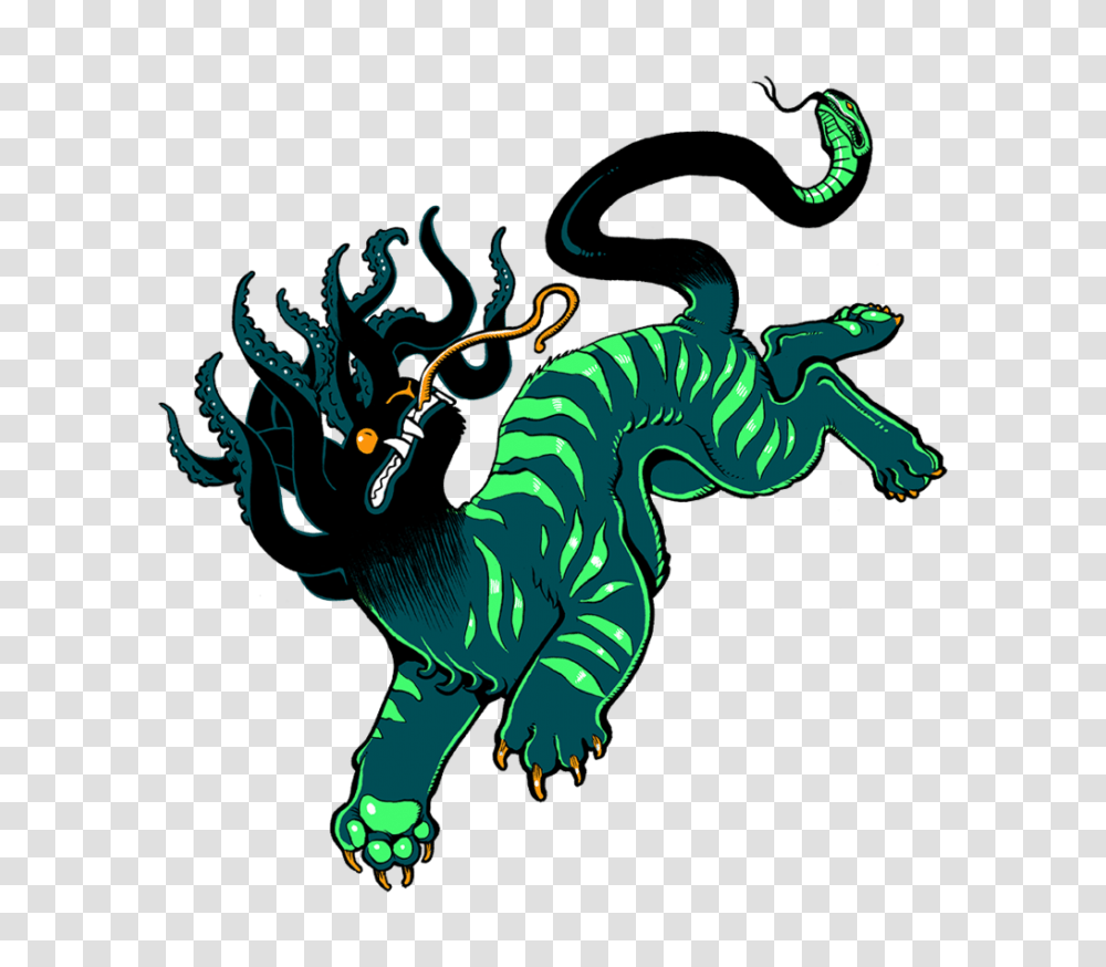 Tentacle Tiger Teefury, Dragon, Elephant, Wildlife, Mammal Transparent Png