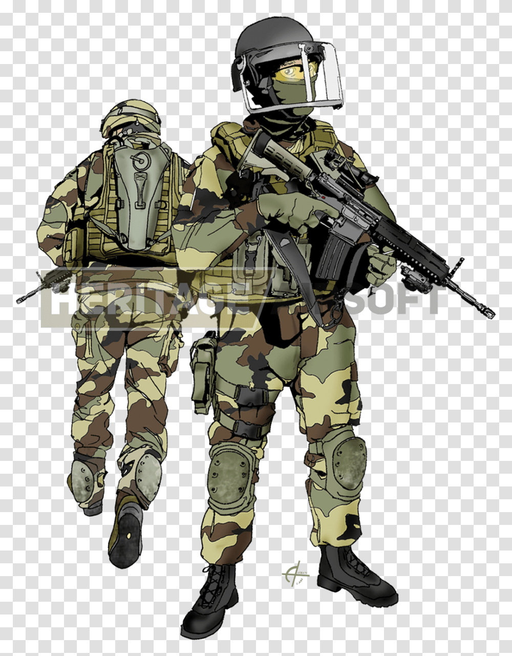 Tenue Armee De Terre, Military Uniform, Helmet, Person Transparent Png