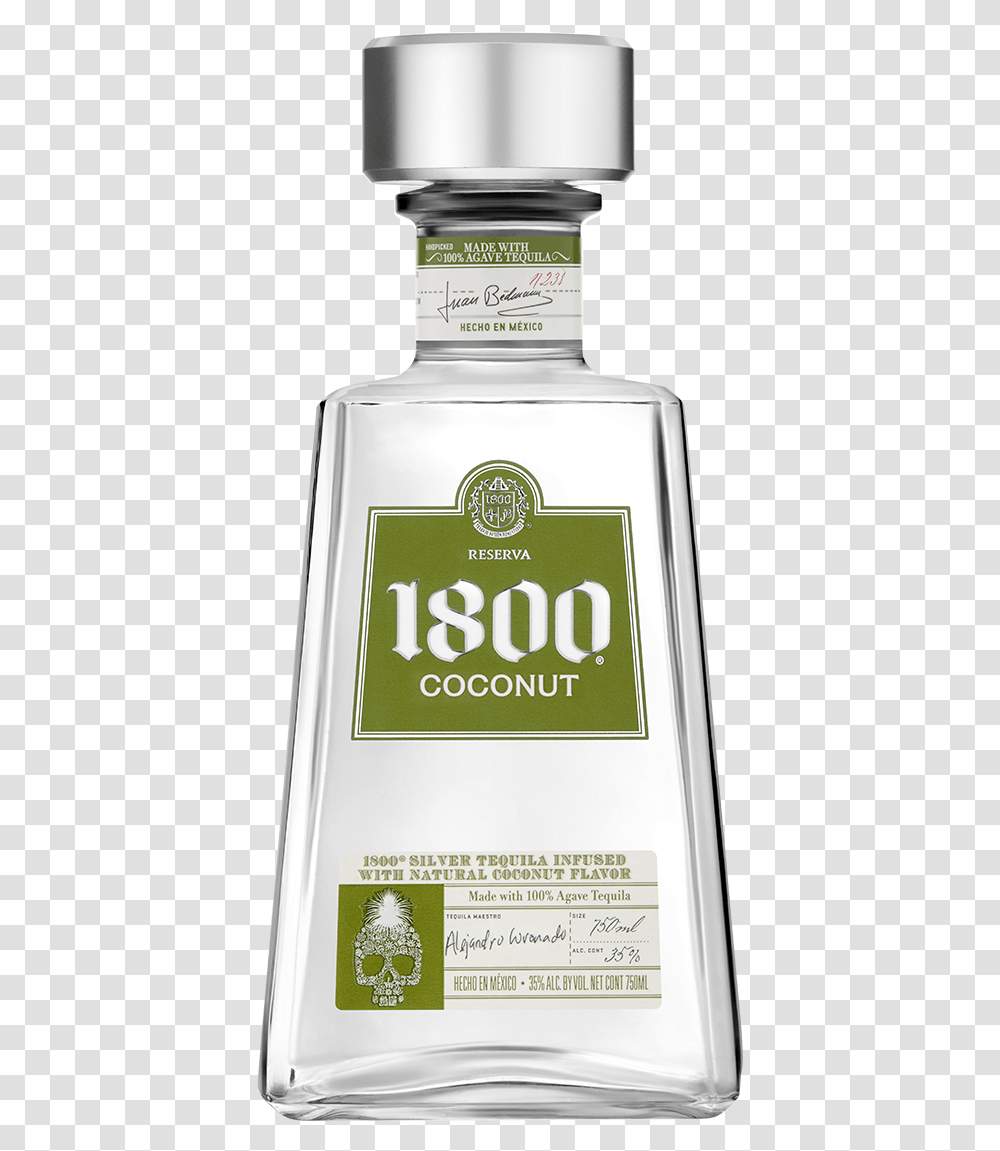 Tequila 1800 Coconut, Liquor, Alcohol, Beverage, Drink Transparent Png