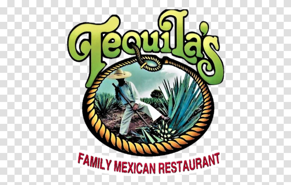 Tequila S Family Mexican Logo Tequilas Mexican Restaurant Grand Junction, Person, Label, Vegetation Transparent Png