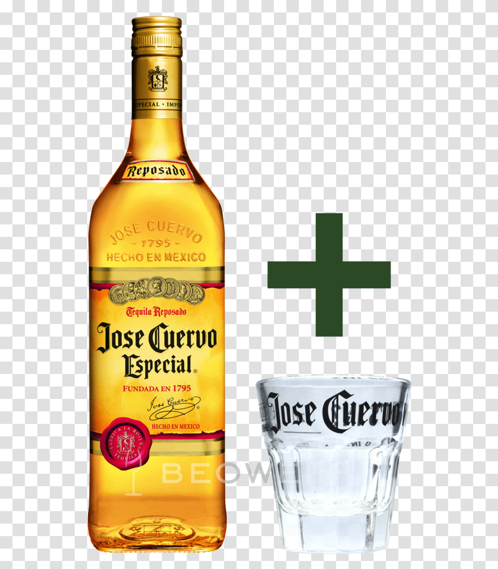 Tequila Shot Glass Jose Cuervo Reposado Gold, Liquor, Alcohol, Beverage, Drink Transparent Png