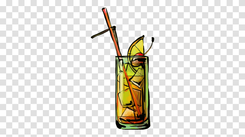 Tequila Sunrise Cocktail, Stained Glass Transparent Png